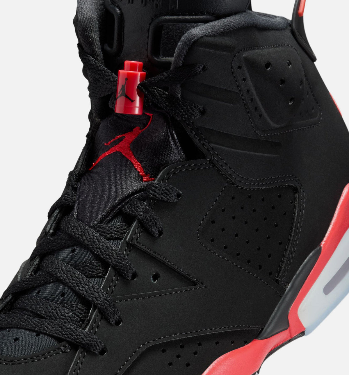 Air Jordan 6 Retro Infrared Salesman Men's Shoe - Black/Light Crimson
