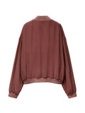 Versace silk-poplin zip blouson