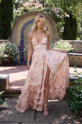 gucci - The Scarlette Dress in Peach Tapestry