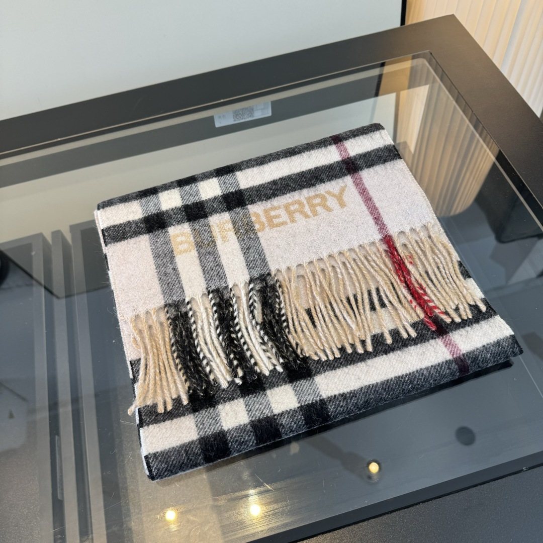 Burberry Fringed Plaid Scarf